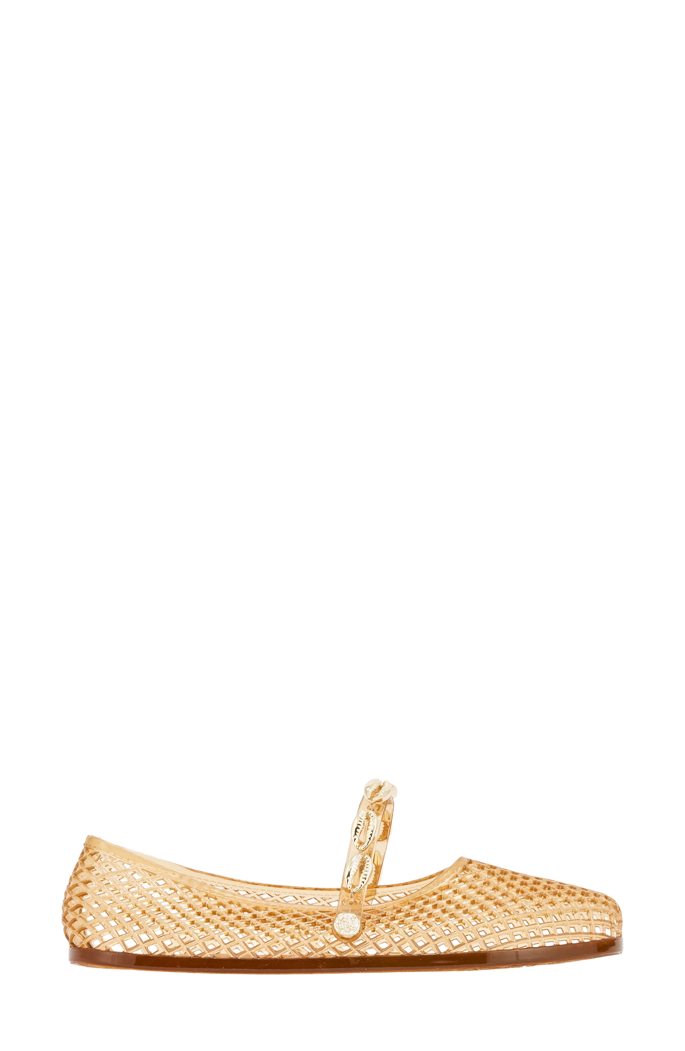 Iro Shells Jelly Flat, Alternate, color, CARAMEL
