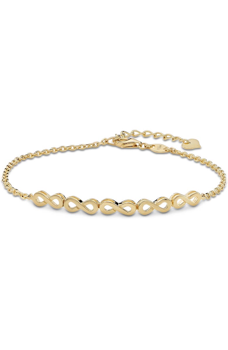DEVATA Infinity Chain Bracelet in 14K Gold, 40mm, Main, color, Yellow Gold