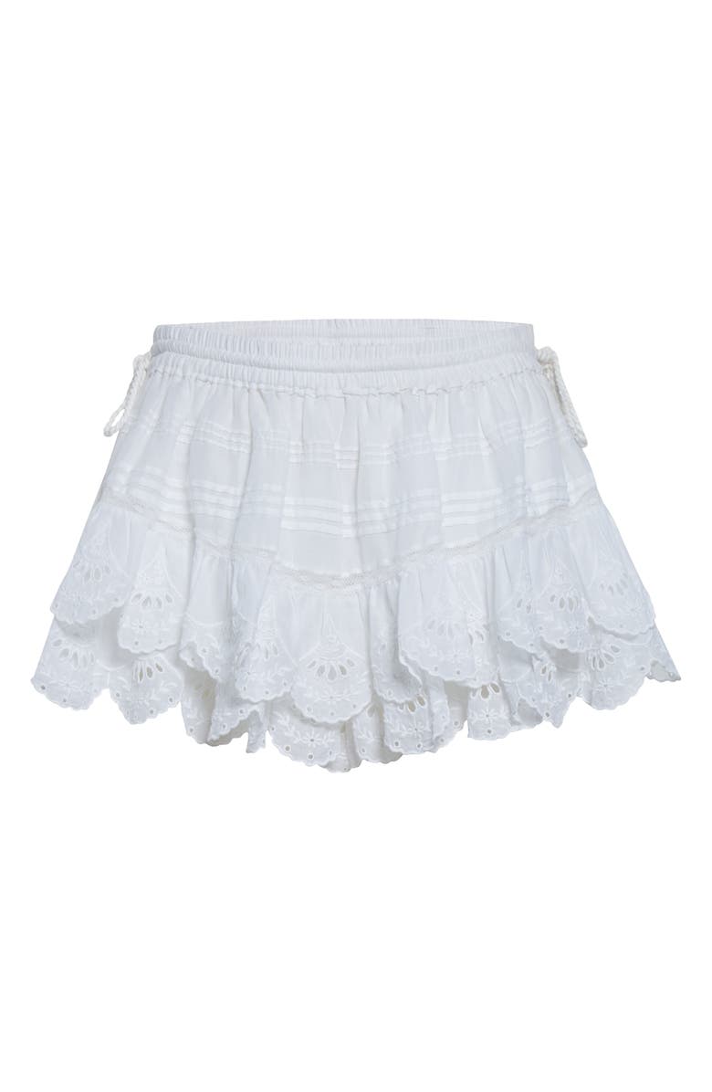 Isabel Marant Étoile Puria Cotton Eyelet Miniskirt, Alternate, color, White