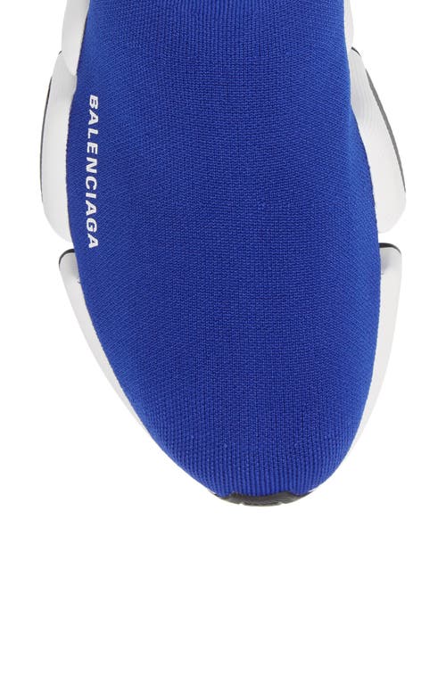 Balenciaga Speed 2.0 Sock Sneaker In Blue
