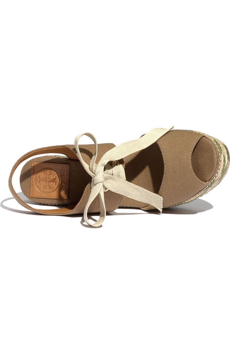 Tory Burch 'Linley' High Wedge Espadrille, Alternate, color,