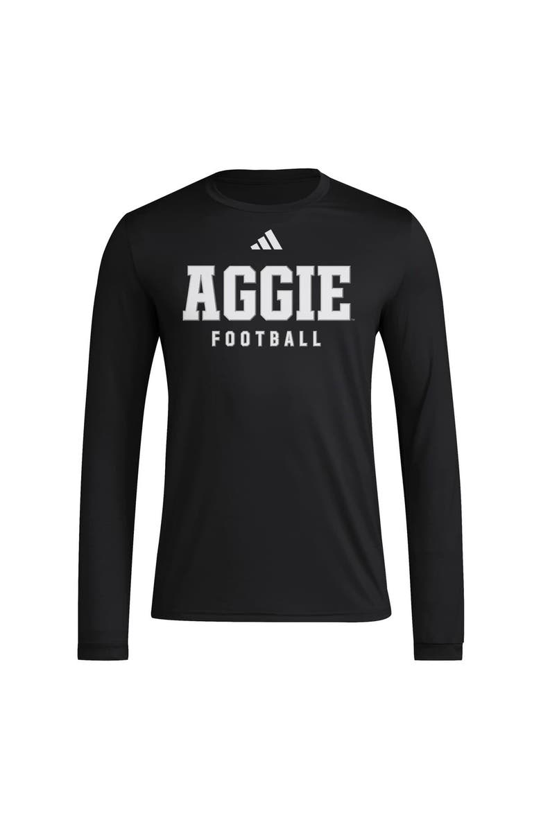 adidas Men's adidas Black Texas A&M Aggies Locker Practice Football Pre-Game Long Sleeve T-Shirt, Alternate, color, Black