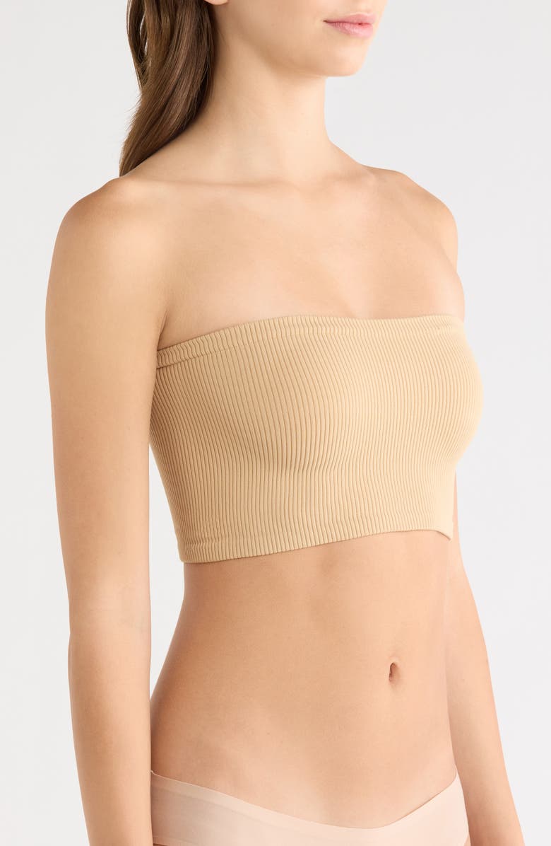 Free People Amelia Bandeau Bra, Alternate, color, Oat Latte