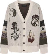 AllSaints Bram Distressed Cotton Cardigan