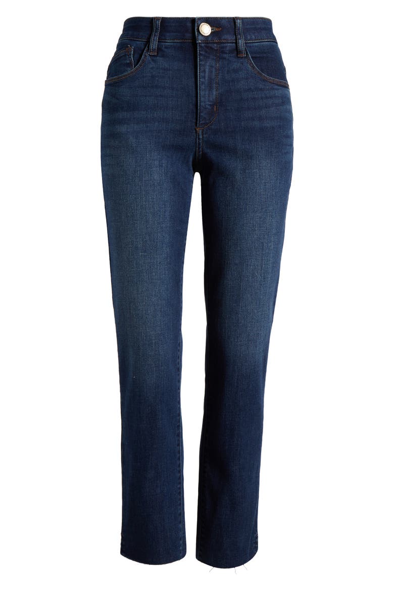 Logan 'Ab'Solution Raw Hem Skinny Straight Jeans, Alternate, color, BLUE