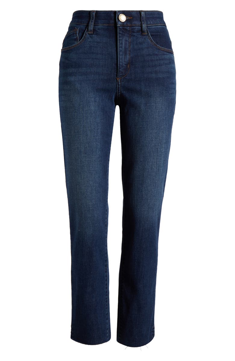 Wit & Wisdom Logan 'Ab'Solution Raw Hem Skinny Straight Jeans, Alternate, color, Blue