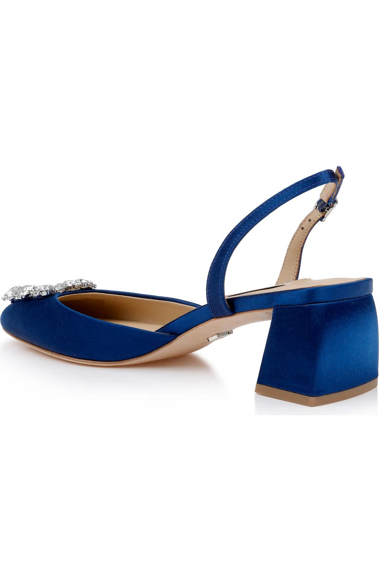 Badgley Mischka Collection Vivia Slingback Pump, Alternate, color, Blue Satin