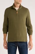 Rainforest Heritage Lux Waffle Knit Quarter Zip Pullover
