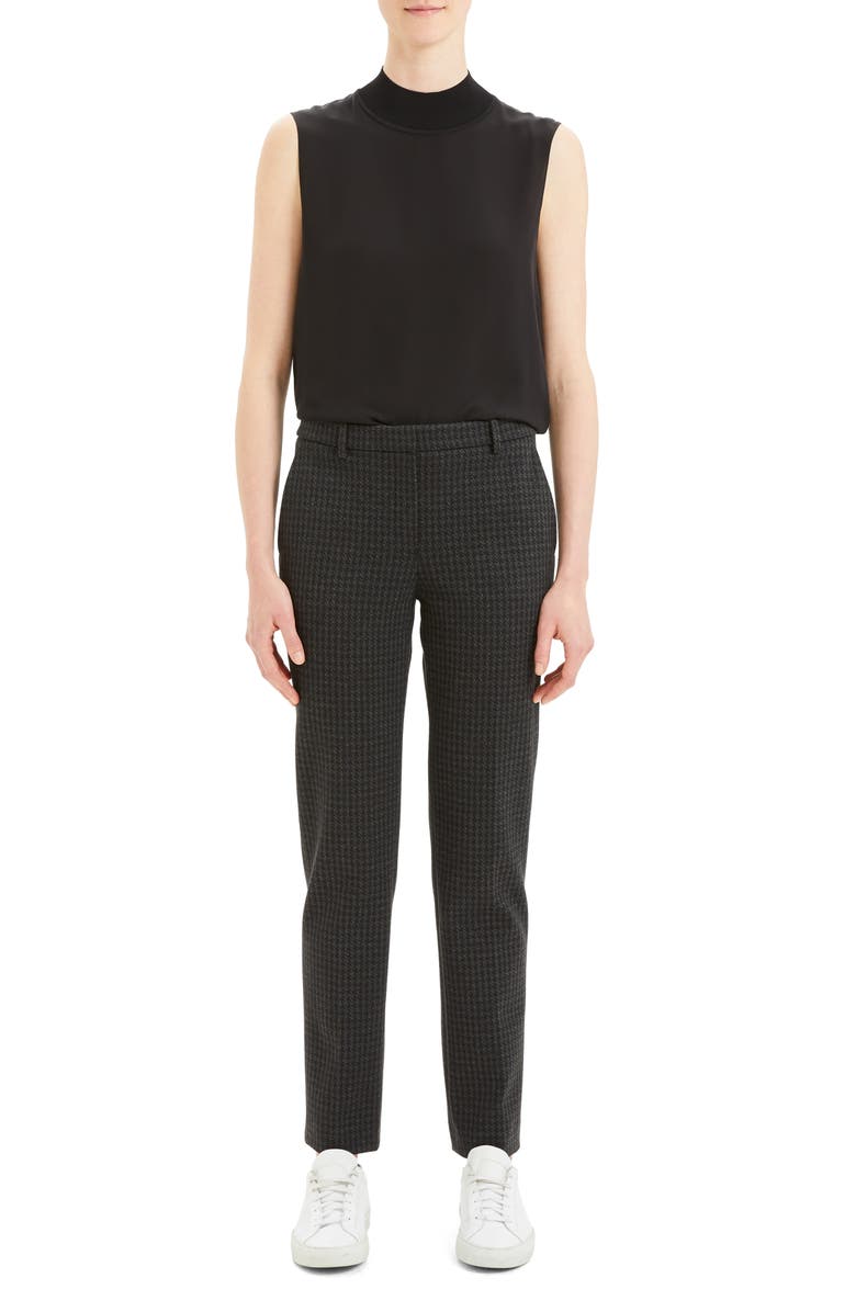 Theory Houndstooth Slim Pants, Alternate, color, 