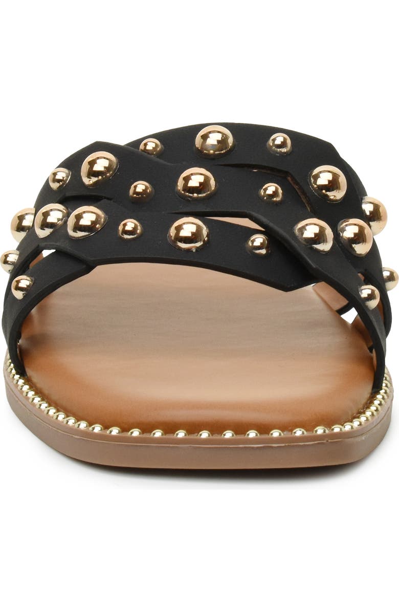 Nicole Miller Studded Slide Sandal, Alternate, color,