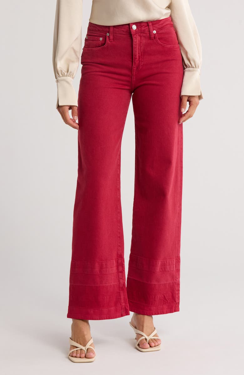 Simkhai Jude Straight Leg Jeans, Main, color, Cherry