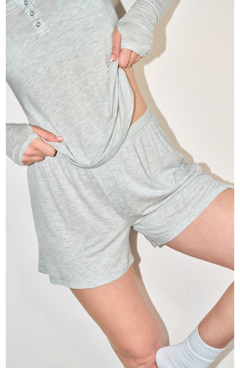 Vitality Float Rib Boxer Short, Alternate, color, Stone Marl