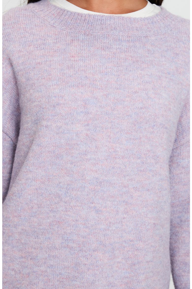 Ryanna Crewneck Sweater, Alternate, color, LILAC