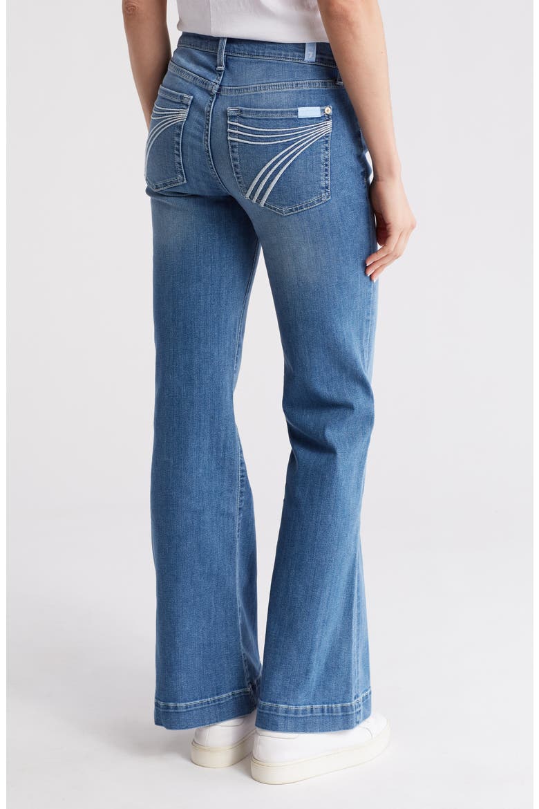 Tailorless Dojo Mid Rise Flare Jeans, Alternate, color, IDEAL