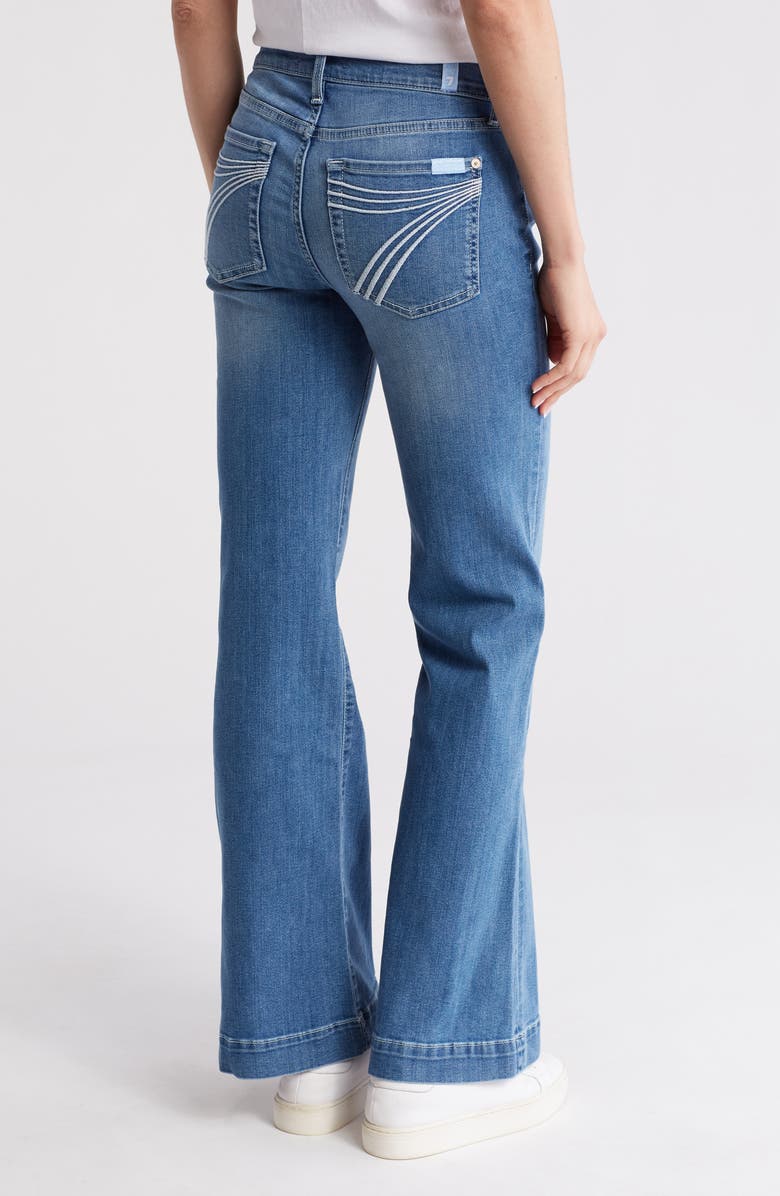 7 For All Mankind Tailorless Dojo Mid Rise Flare Jeans, Alternate, color,