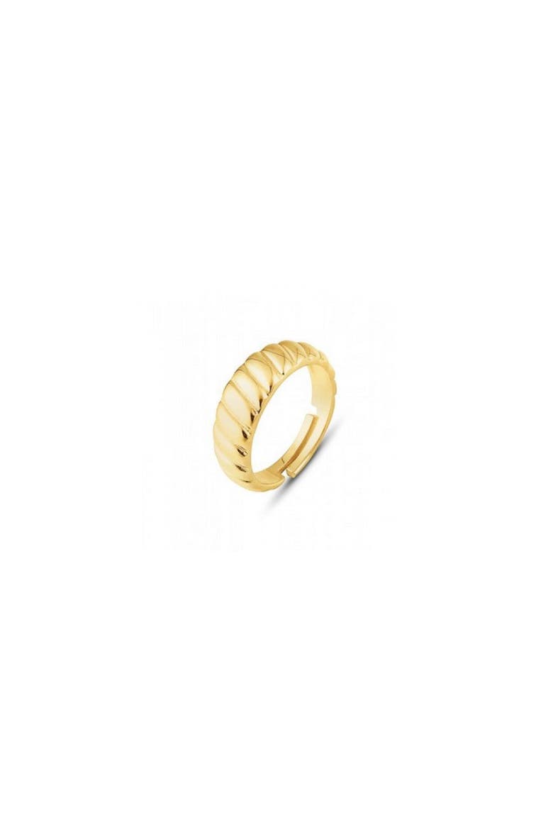 Croissant Ring In Sterling Silver Gold Vermeil, Main, color, Gold