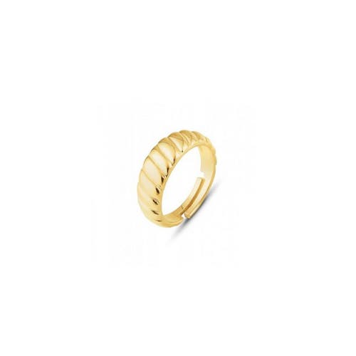 Spero London Croissant Ring In Sterling Silver Gold Vermeil In Gold