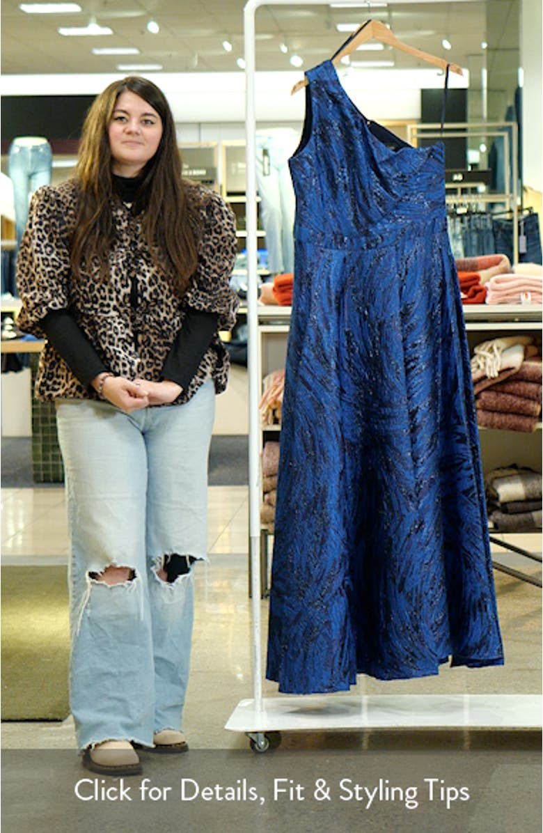 One Shoulder Brocade Ballgown, sales video thumbnail