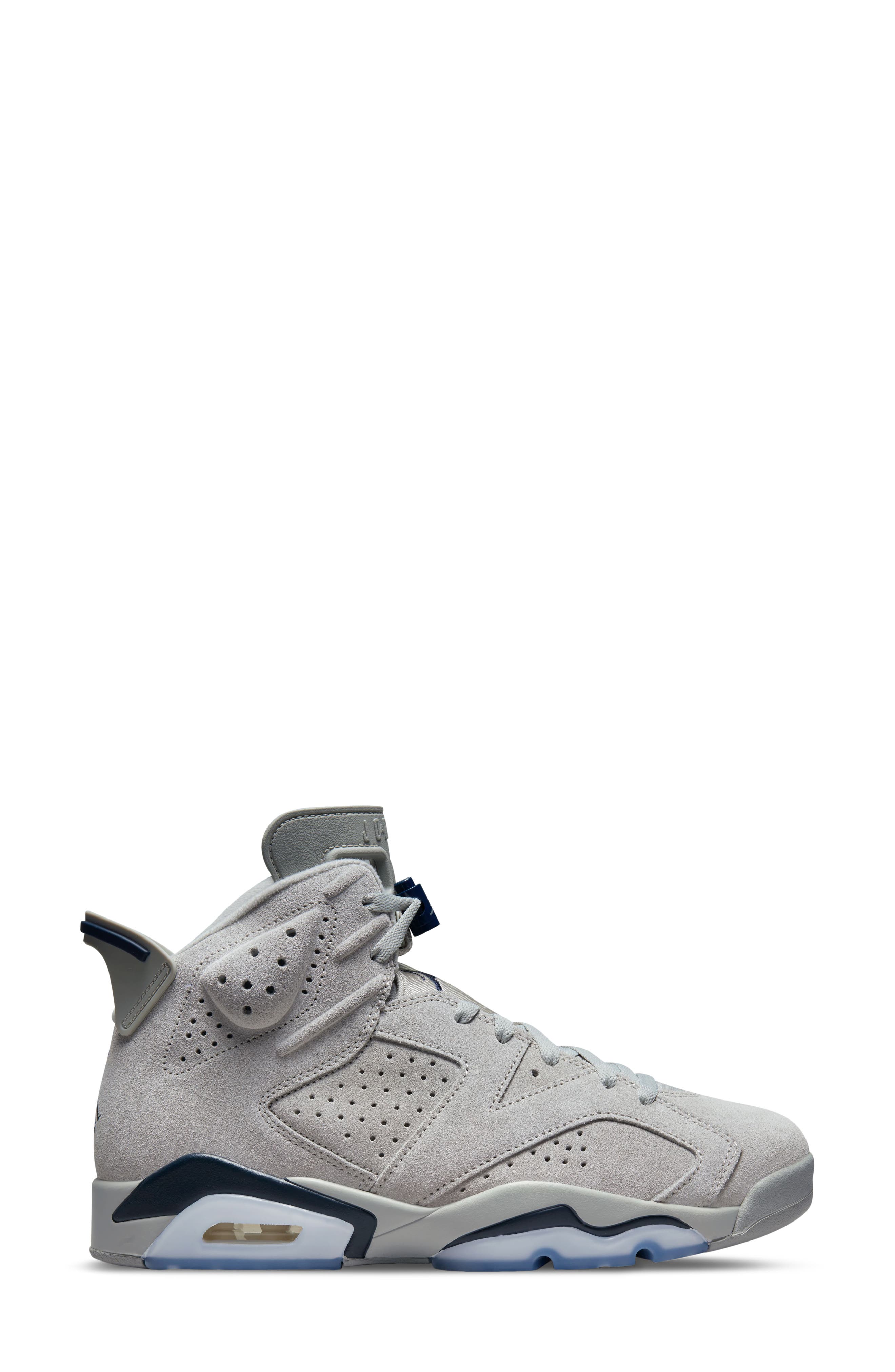 Air Jordan 6 Retro High Top Sneaker, Alternate, color, MAGNET/ COLLEGE NAVY