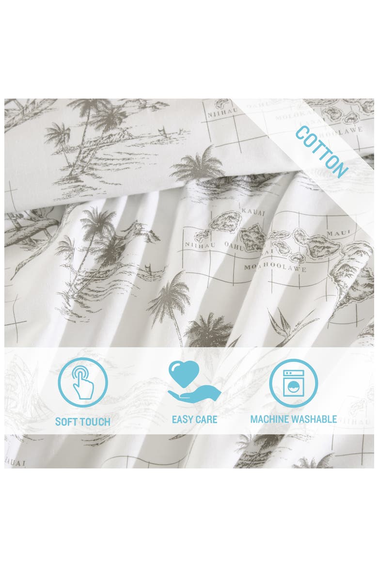 Vintage Map Sheet Set - Queen, Alternate, color, BAHAMA BROWN