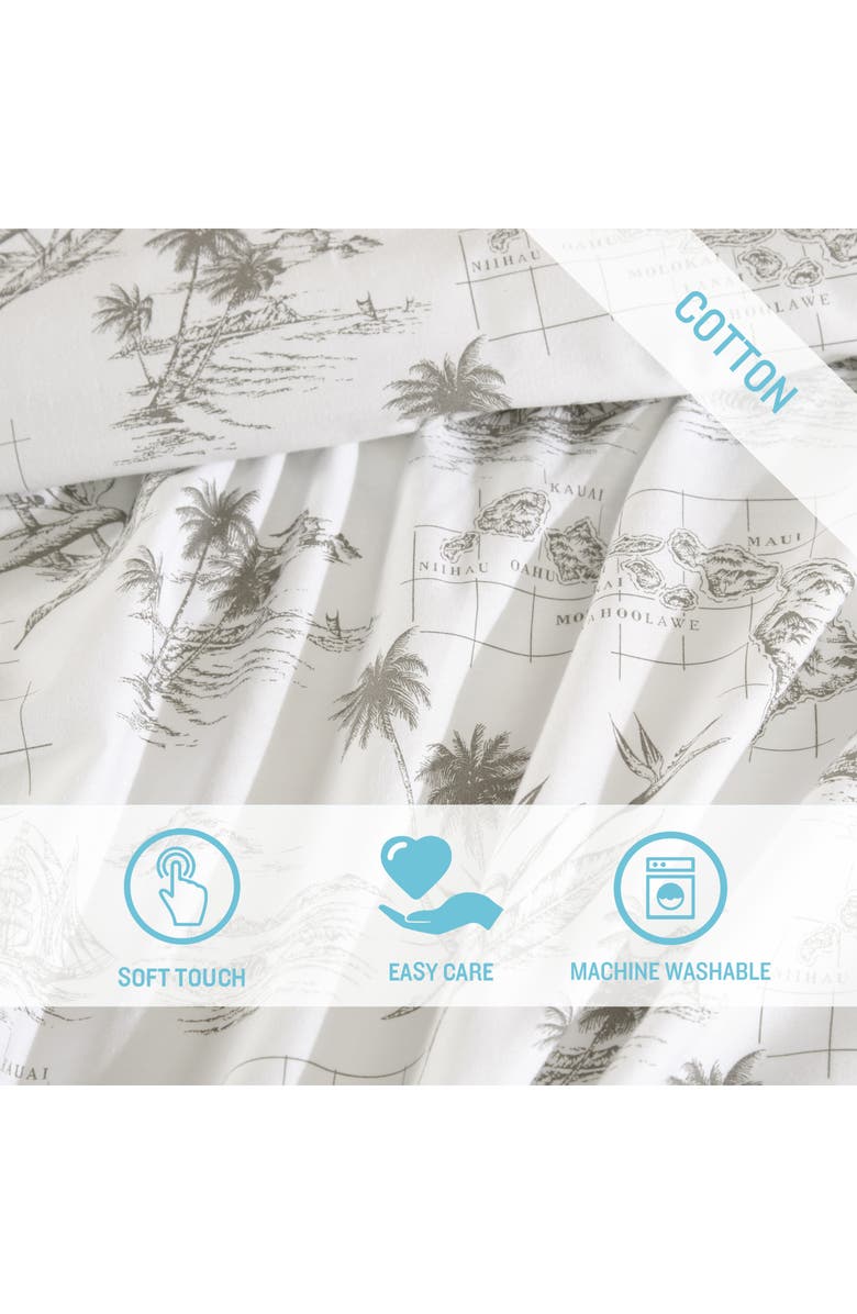 Tommy Bahama Vintage Map Sheet Set - Queen, Alternate, color, Bahama Brown