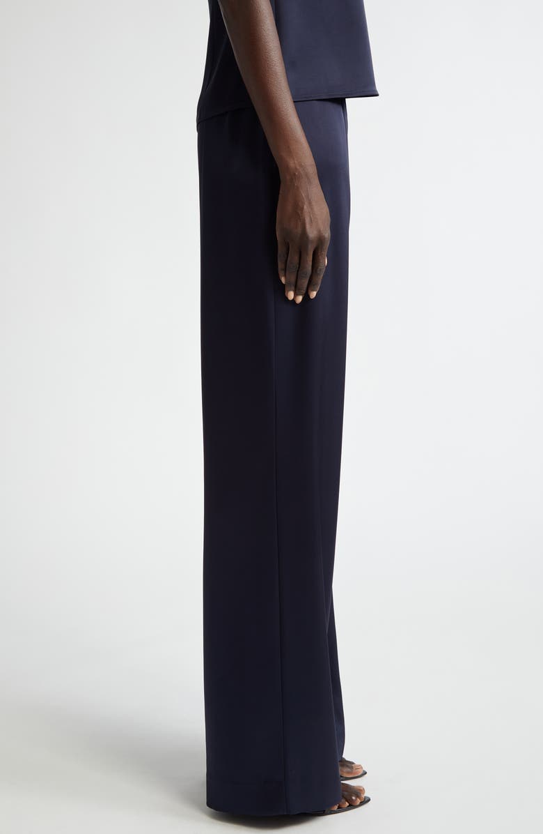 ST. JOHN Collection Kate Liquid Satin Pants, Alternate, color, Midnight