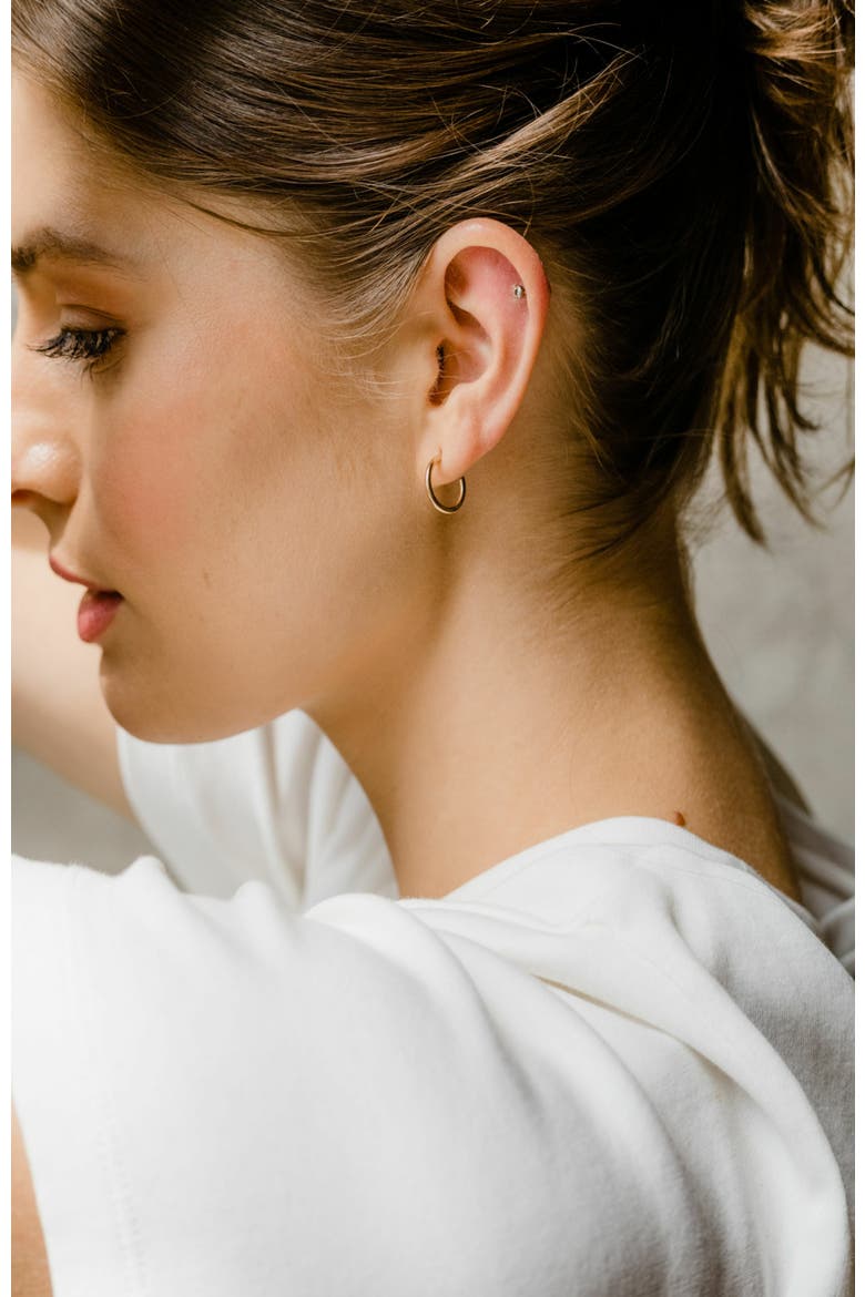 Celine Hoops, Alternate, color, Gold-filled