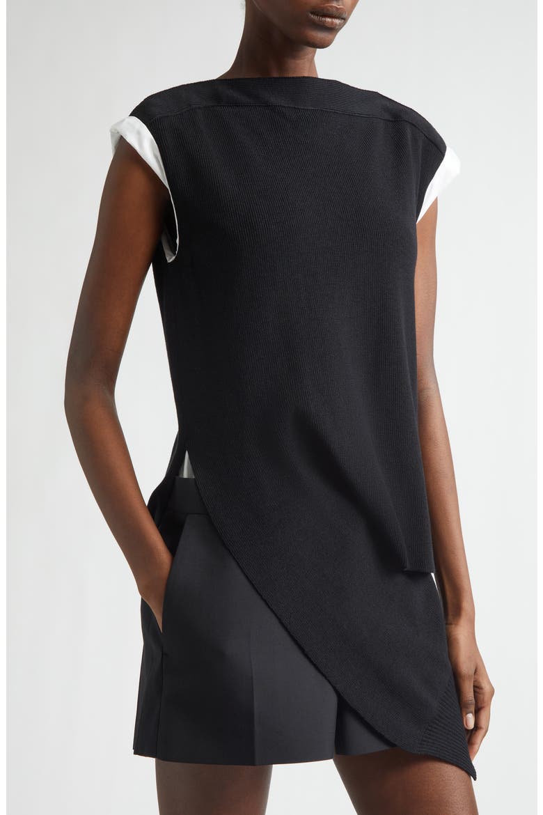 【sacai】Windowpane Knit Dress Suiting X Knit Dress (Women) | Nordstrom