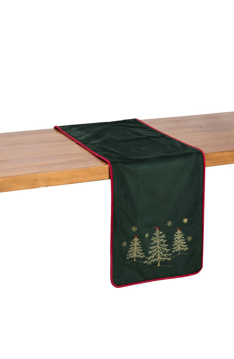 C&F Home Christmas Tree Forest Table Runner 14" x 72", Alternate, color, Green