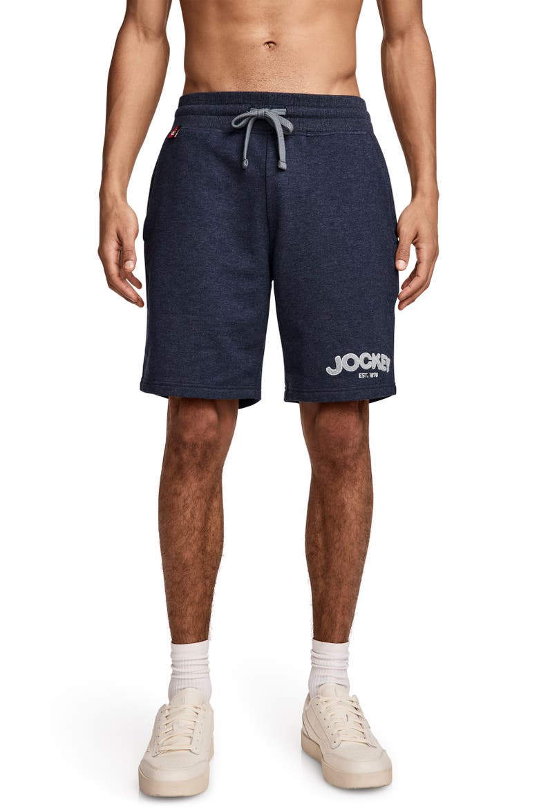 Men's Lightweight Cotton Blend Fleece 8.5" Short, Main, color, 1876 Navy Blue