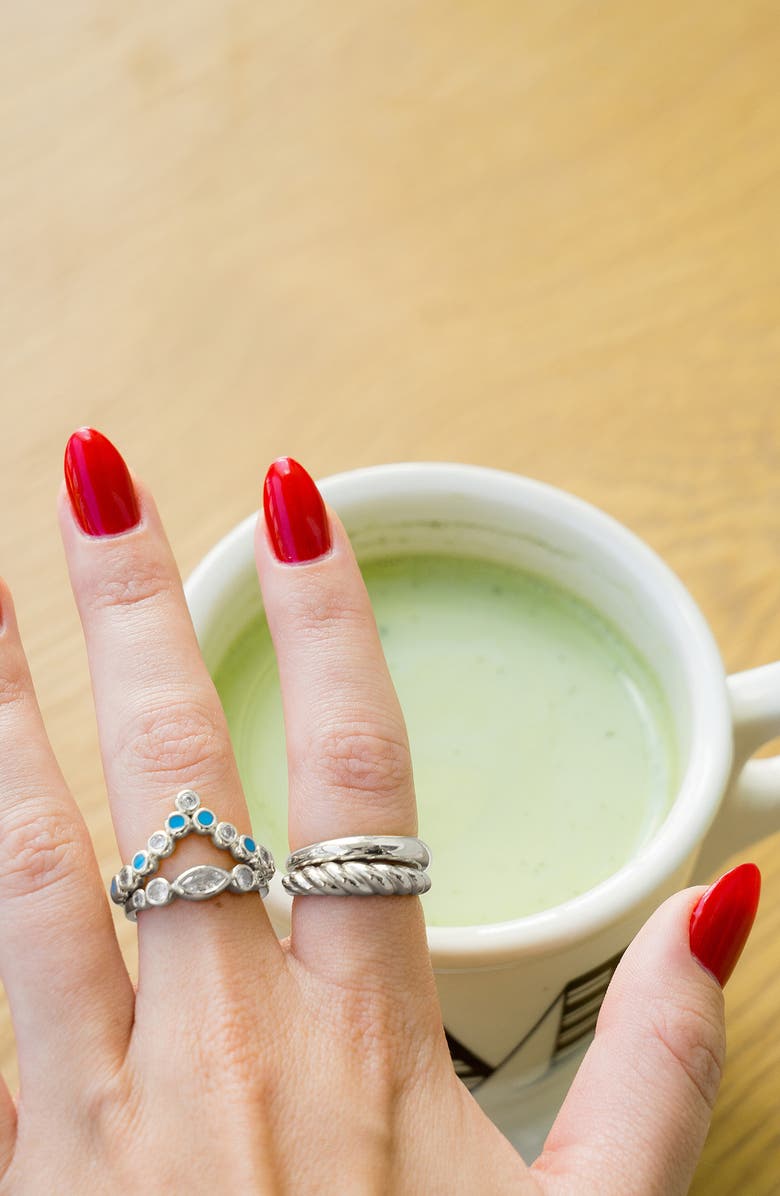 Sterling Forever Mylena Ring, Alternate, color, Silver