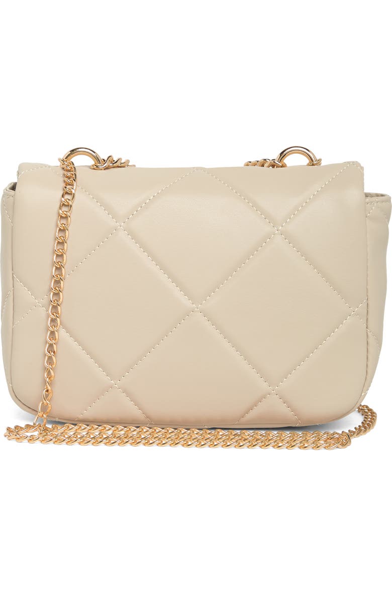 Badgley Mischka Collection Quilted Crossbody Bag, Alternate, color, Off White