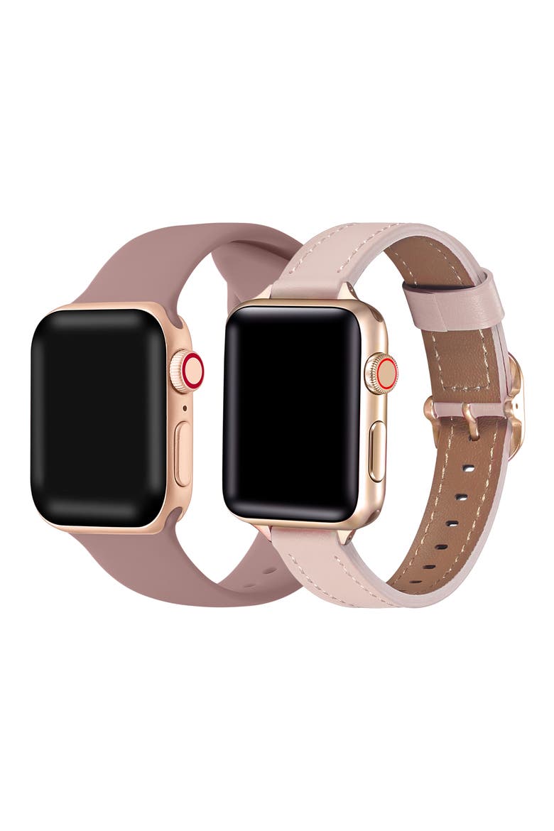 Assorted 2-Pack Apple Watch® Watchbands, Alternate, color, LIGHT PINK / ROSE