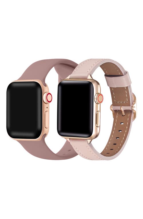 The Posh Tech Assorted 2-pack Apple Watch® Watchbands In Brown