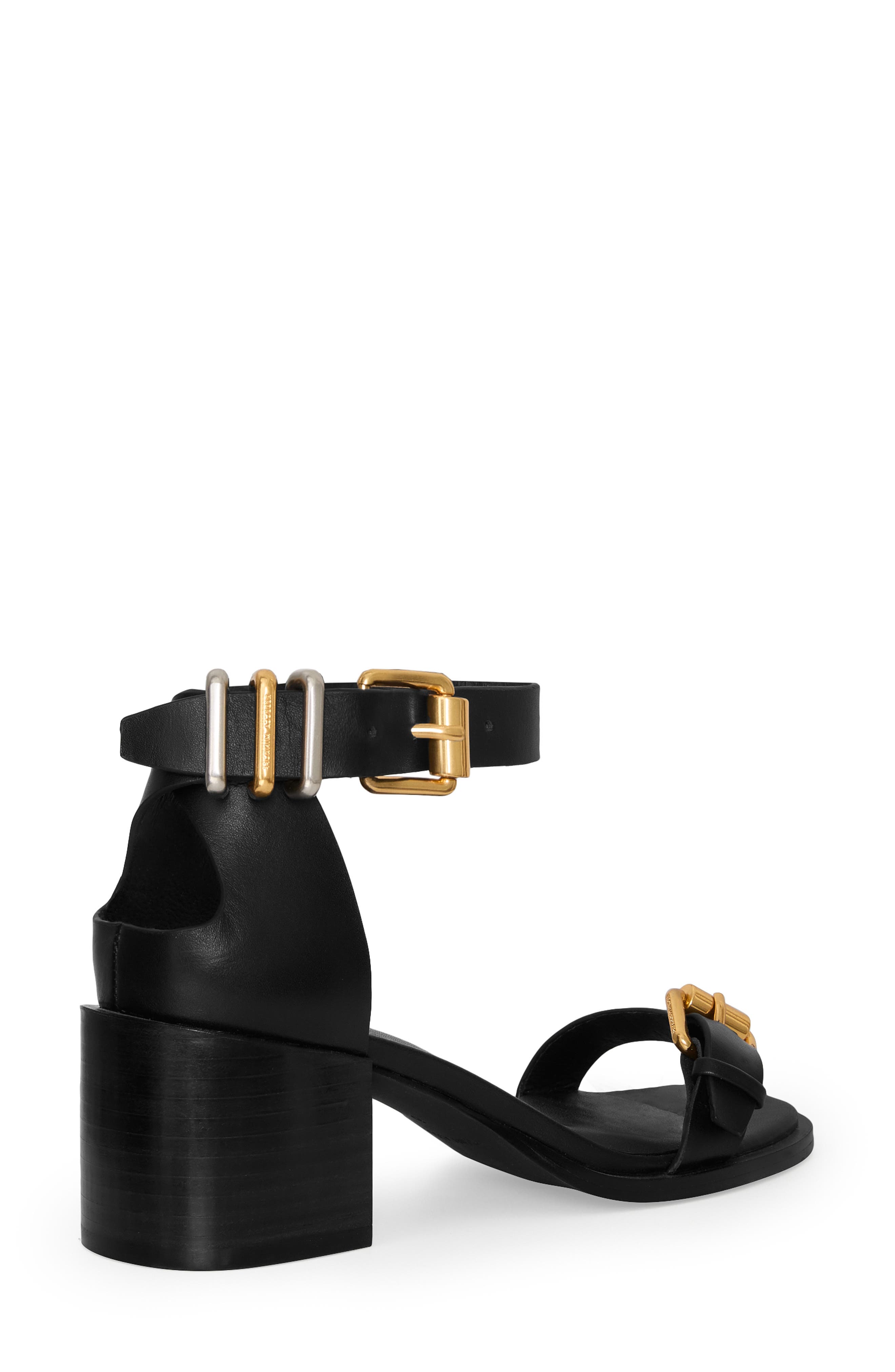 Rebecca Minkoff Buckle Up Ankle Strap Sandal, Alternate, color, Black