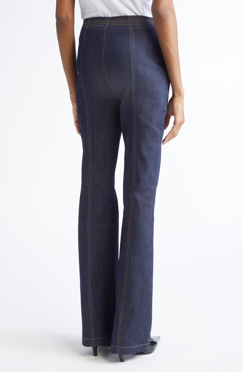 Cinq à Sept Kenji Topstitch Detail Bootcut Jeans, Alternate, color, Indigo