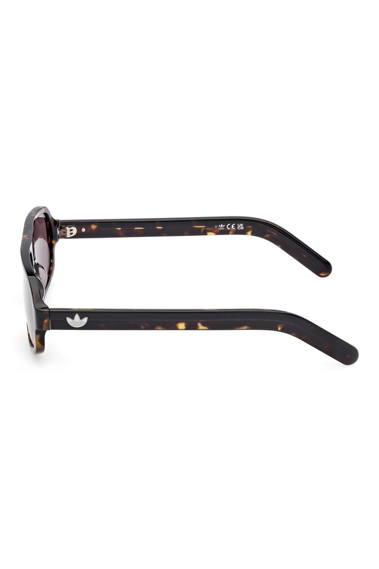55MM Navigator Sunglasses, Alternate, color, DARK HAVANA / BROWN