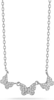 GLAZE JEWELRY Cubic Zirconia Butterfly Frontal Necklace