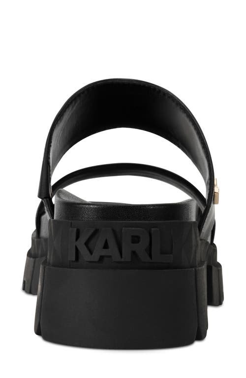Shop Karl Lagerfeld Paris Lacara Lug Sole Slide Sandal