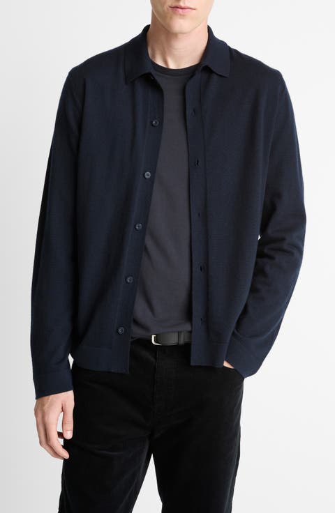 Merino Wool & Cashmere Cardigan