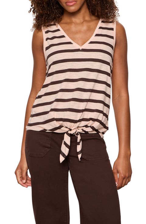 Floral Print Cotton Blend Tank