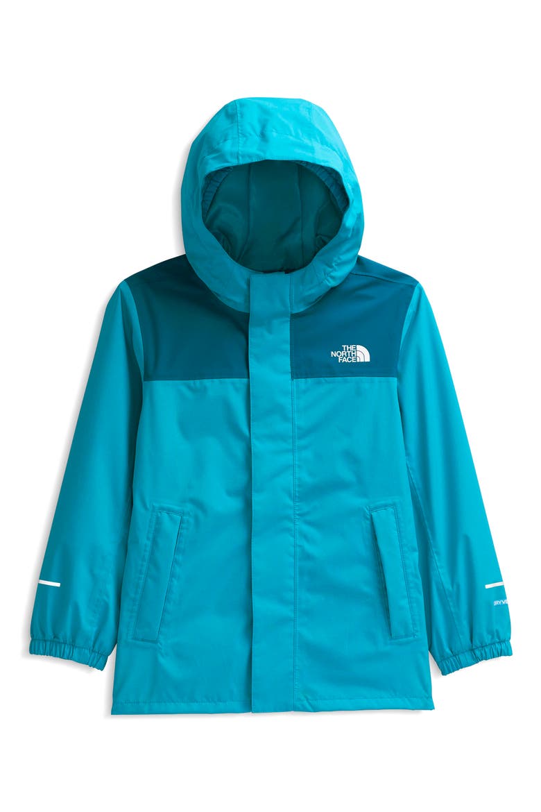 Kids' Antora Waterproof Recycled Polyester Rain Jacket, Main, color, MERIDIAN BLUE/ DUSK BLUE