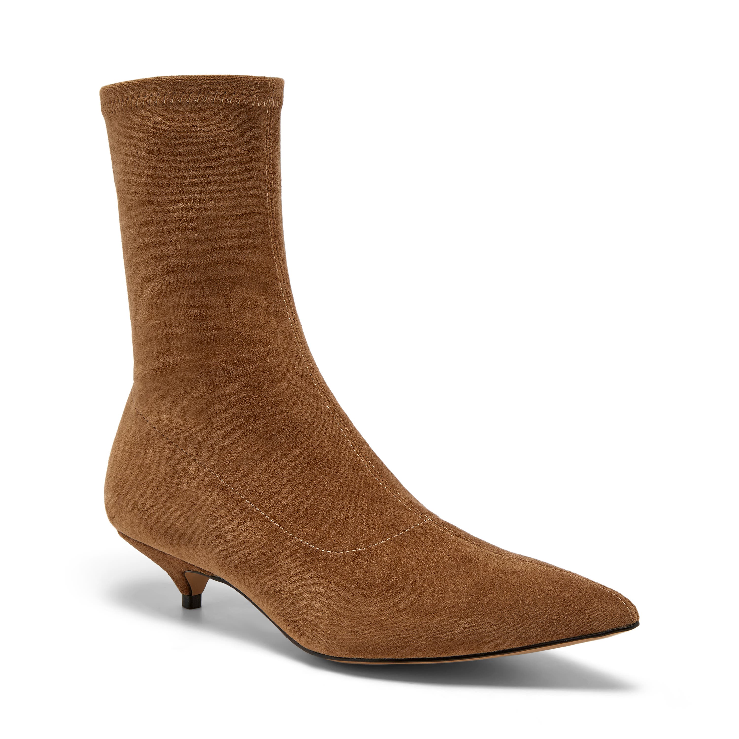 Chylee Bootie, Main, color, Fawn Stretch Microsuede