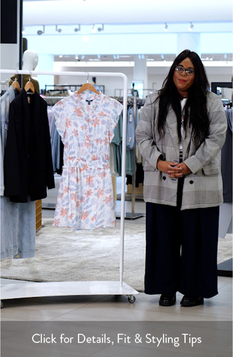 Ava Distressed Floral Dress, sales video thumbnail