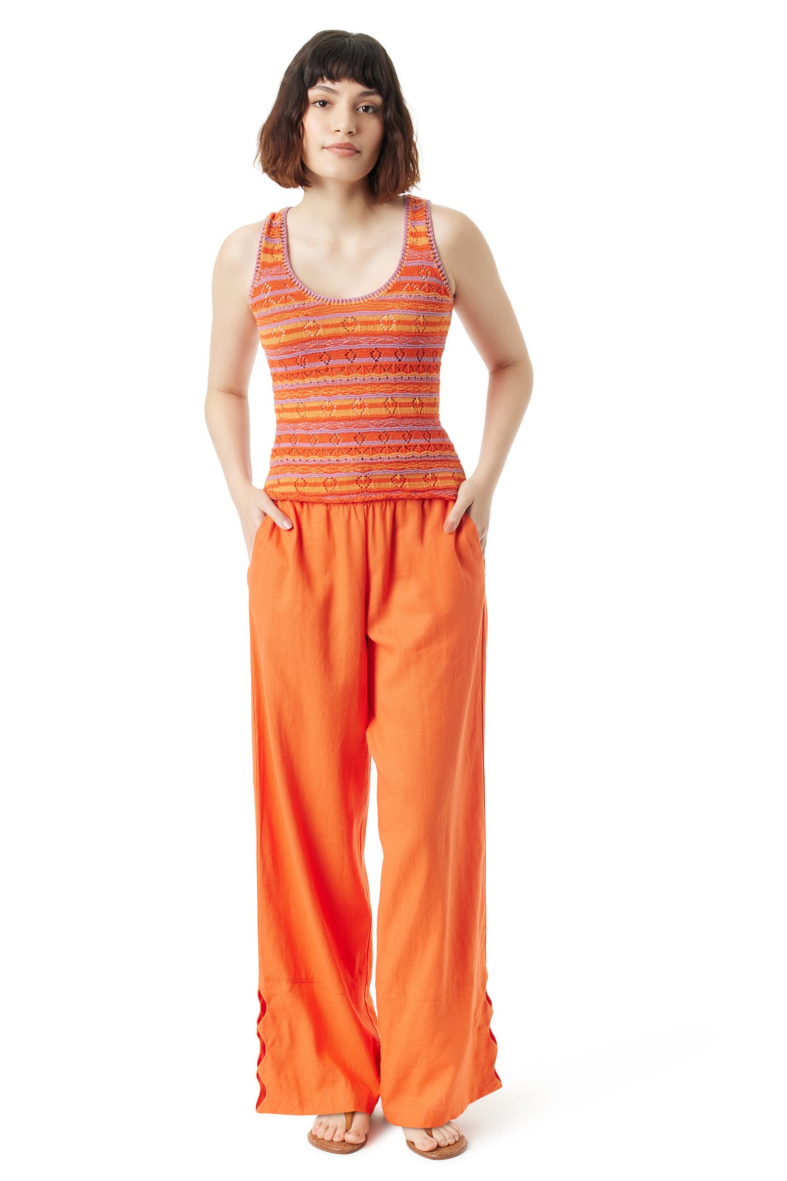 Sam Bath Sam Edelman Vania Pointelle Sweater Tank (Women) | Nordstromrack