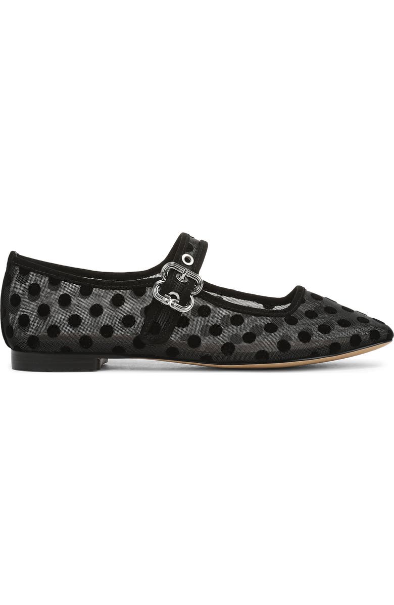 Sam Edelman Michaela Mary Jane Flat, Alternate, color, Black Mesh Dot