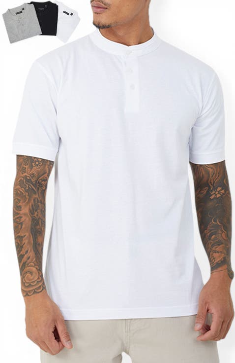 3-Pack Short Sleeved Round Neck Shirt