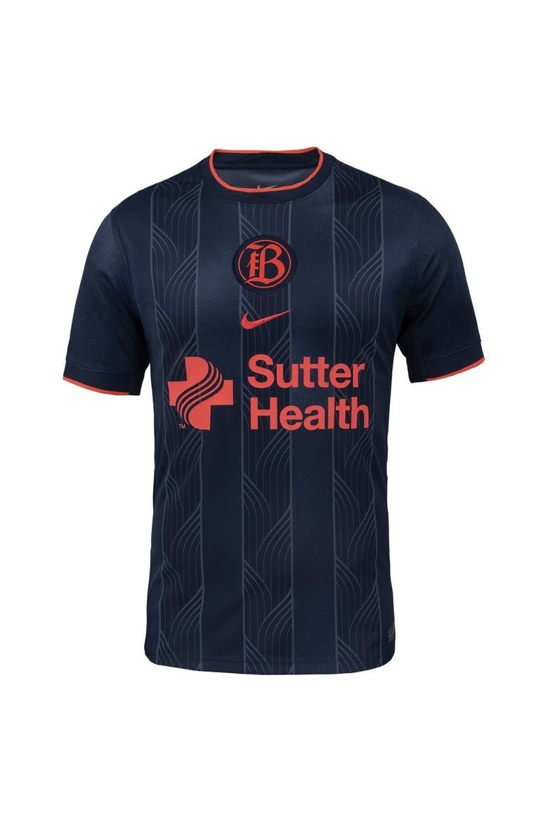 Men's Nike Navy Bay FC 2025 Primary Stadium Replica Jersey, Alternate, color, Navy