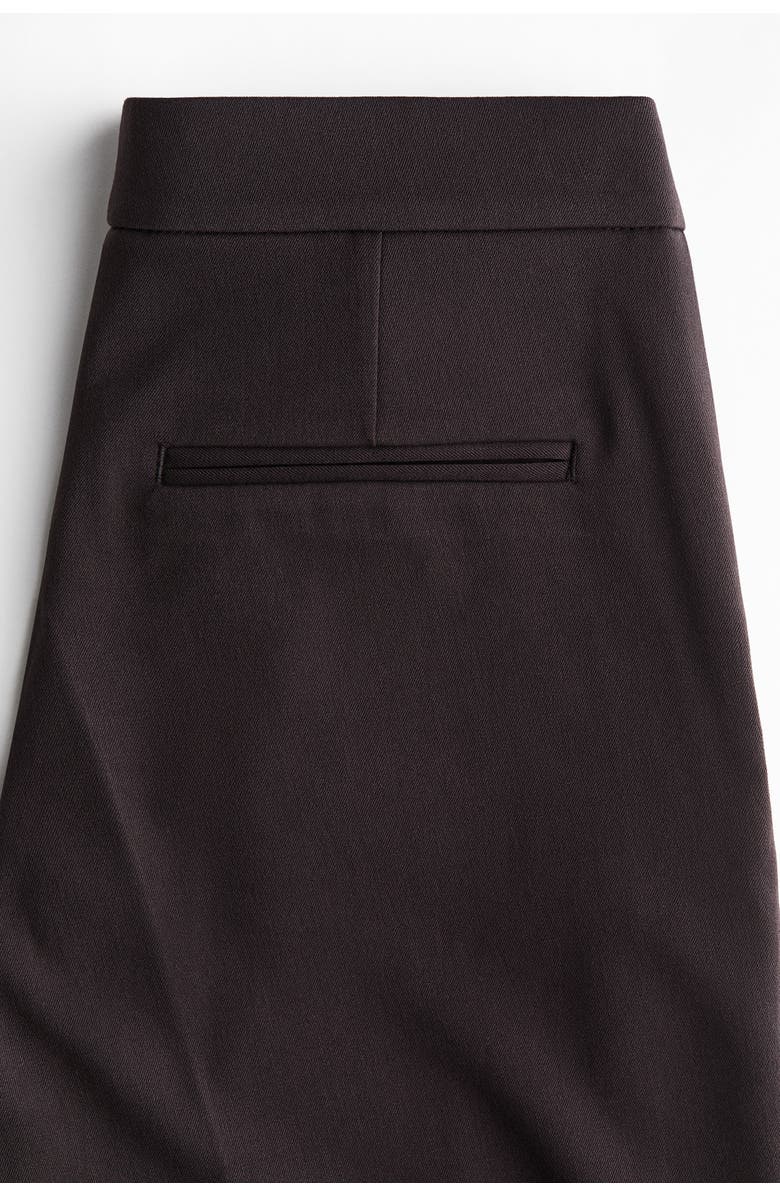H&M Flared Tailored Trousers, Alternate, color, Dark Brown