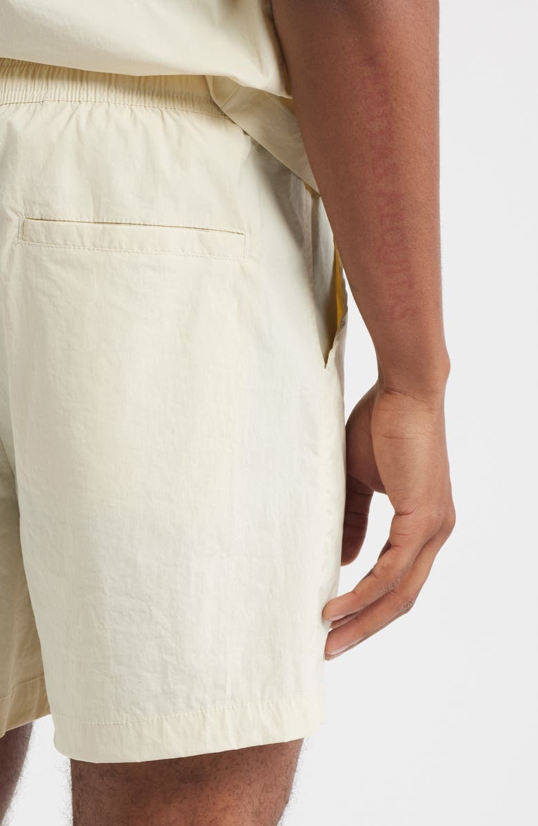 RIZORT Kore Drawstring Nylon Shorts, Alternate, color, Cream